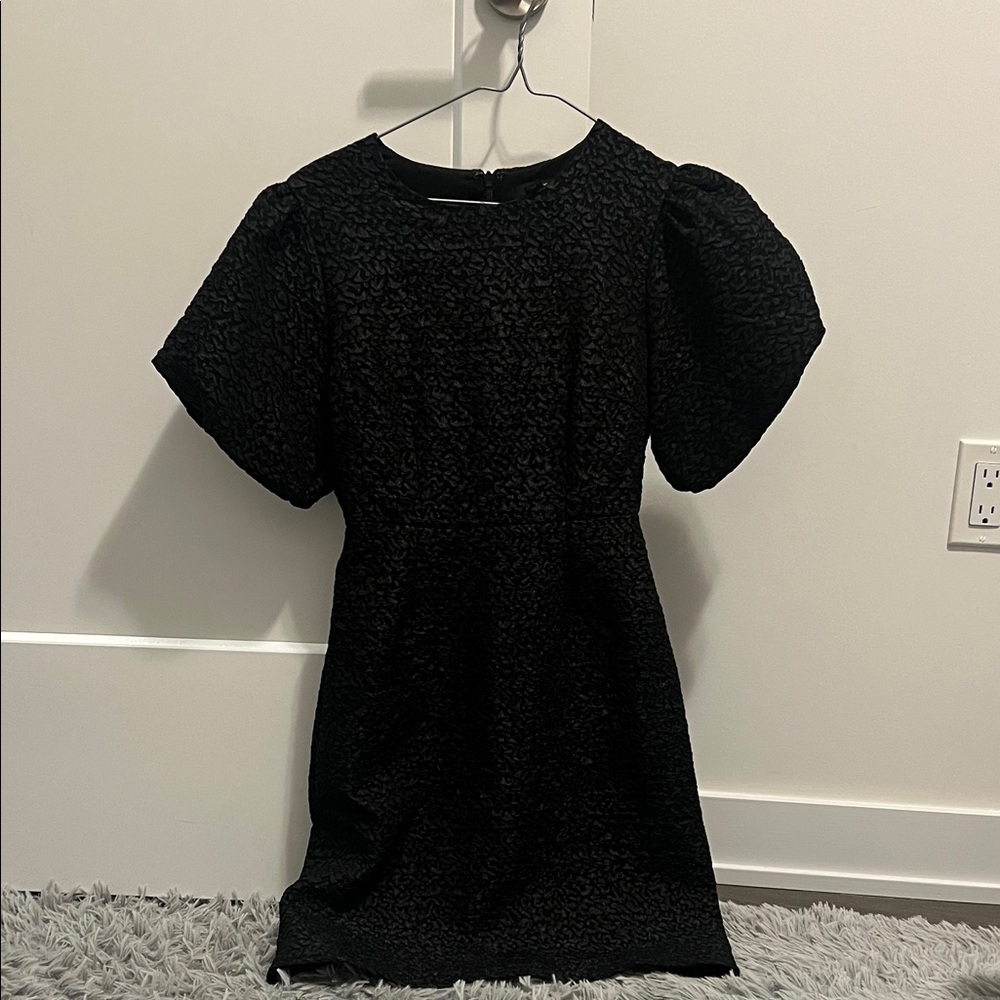 RW&CO. Black Textured Mini Dress